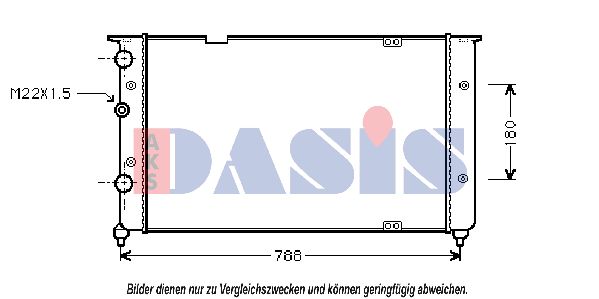 AKS DASIS radiatorius, variklio aušinimas 041030N